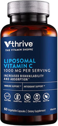 Vthrive Liposomal Vitamin C for Immune Support - Increased Bioavailability &amp Absorption - 1000 MG (60 Vegetarian Capsules)