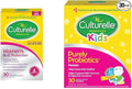 Culturelle Women's and Kids Daily Probiotics - Digestive Immune Health - 30 Count Capsules and 30 Single Packets