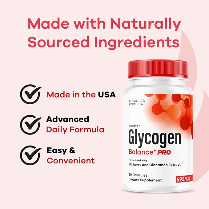 (2 Pack) Glycogen Balance Pro Capsules - Official GlycogenBalance Pro Advanced Supplement Support Pills - Maximum Strength All Natural Formula For Overall Health &amp Wellness 120 Capsules For 2 Mo