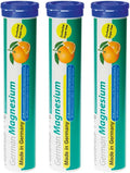 German Magnesium Oxide Supplement | Effervescent Tablets | Orange Flavor – 200 mg Magnesium per Serving | Sugar Free Vegan – T&ampD Pharma – Made in Germany