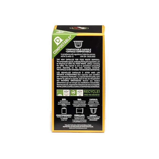 Caffe Vergnano Napoli Capsules Compatible with Original Line Machines By Nespresso - 60 Capsules (6 packs - 10 capsules each)