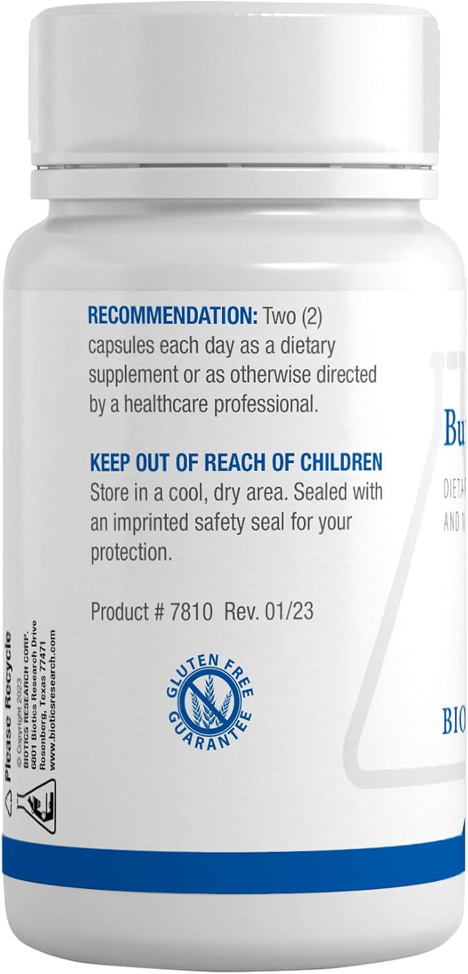 Biotics Research Butyric Cal Mag Intestinal Support Gut Health Supports Healthy Pathways Immune Support 60 Count