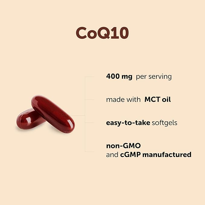 Micro Ingredients CoQ10 400 mg Per Serving 240 Softgels | Made with Coconut MCT Oil | Coenzyme Q10 (Ubiquinone) | Non-GMO