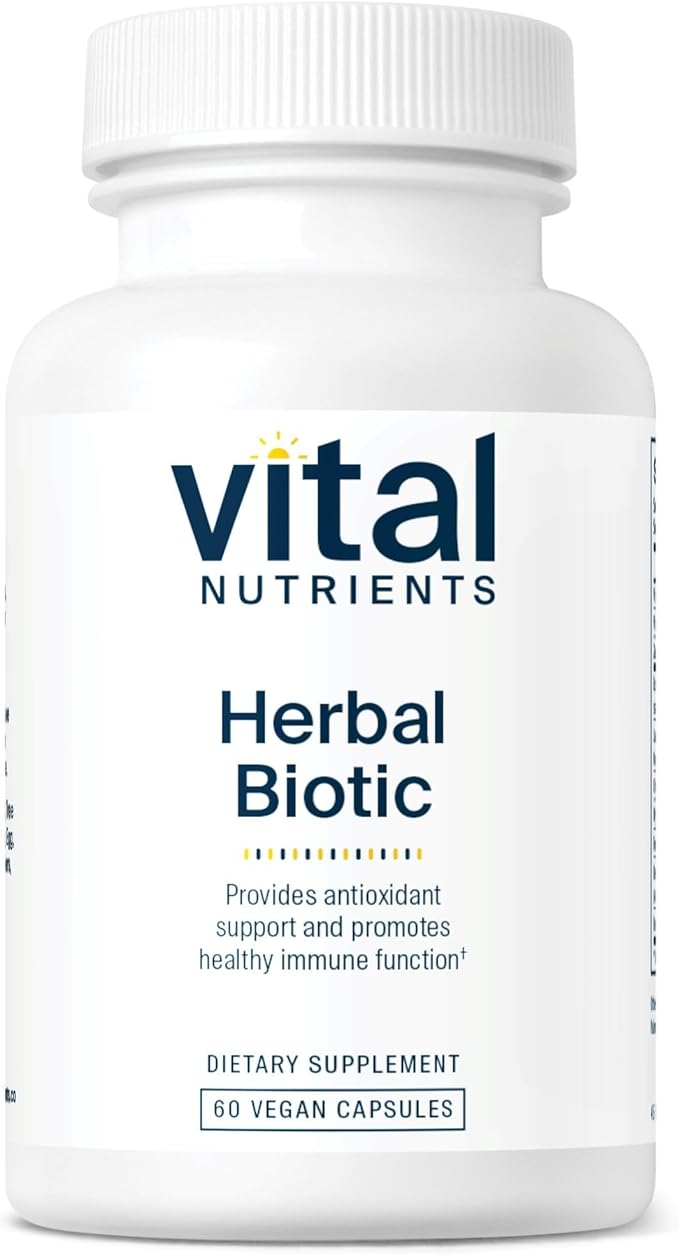 Vital Nutrients Herbal Biotic - Herbal Immune Support Supplement - Antioxidant Support Promotes Healthy Immune System - Gluten Dairy Soy Free - Non-GMO - 60 Capsules