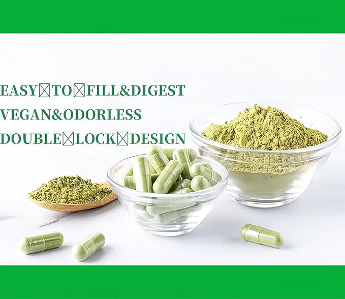 Vegan Empty Capsules Size 000 HPMC 1000 Count Kosher and Halal Certified Double Lock Design