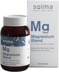 4-in-1 Magnesium Complex – 1200 mg with Glycinate Citrate L-Threonate and Malate – Sleep Stress Relief Muscle Recovery Energy and Well-Being for Women and Men 90 Capsules