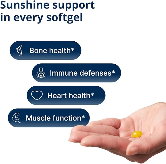 Metagenics Vitamin D3 + K - for Artery Health Immune Support Bone &amp Heart Health* - Vitamin D with MK-7 (Vitamin K2) - Non-GMO - Gluten-Free - 60 Softgels - 10000 IU