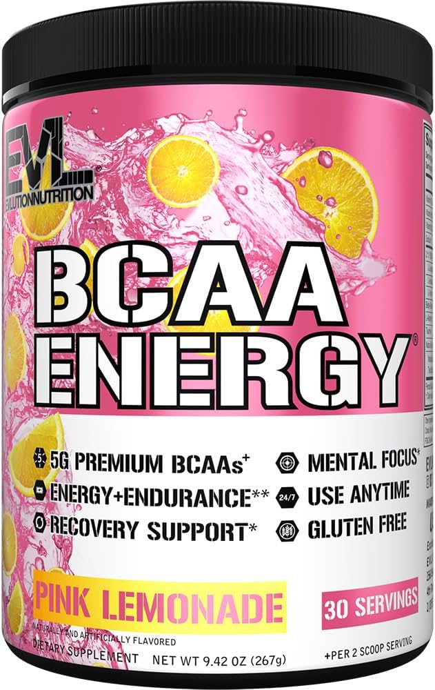 Evlution ZMatrix Magnesium and Zinc Post Workout Supplement (60 Servings) Plus Replenishing BCAAs Amino Acids Powder for Pre &amp Post Workout (Pink Lemonade 30 Servings)