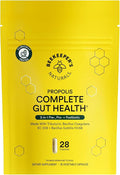 Beekeeper's Naturals Complete Gut Health 3-in-1 Prebiotic Postbiotic Probiotics for Digestive Health &amp Bloating Relief for Women &amp Men Propolis Powered Gluten-Free Vegan Capsules 28ct