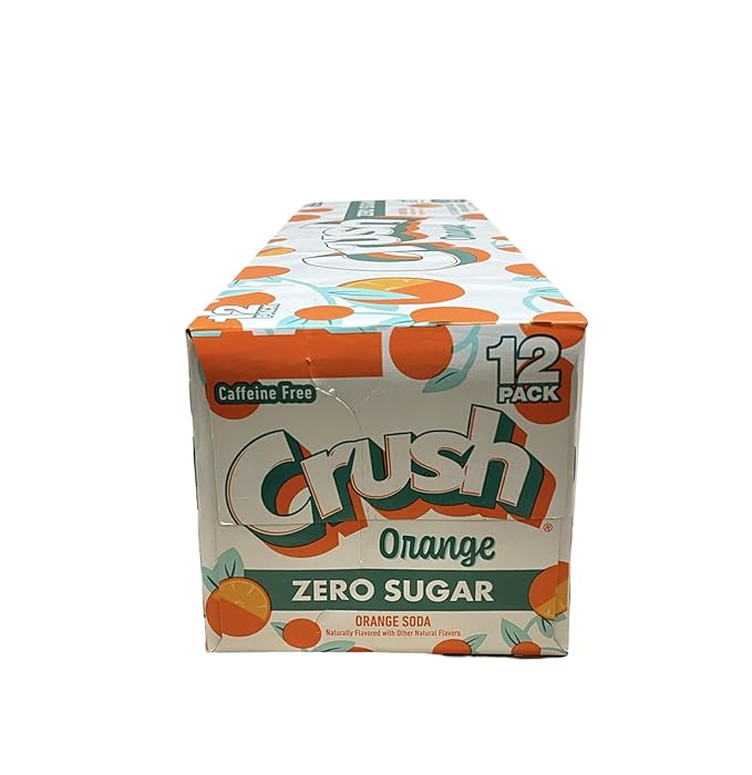 Crush Soda Munchie Box Reserve - Stocked for your Pleasure - Cans or Bottles (Orange Zero Pack of (12) 12 Oz Cans)