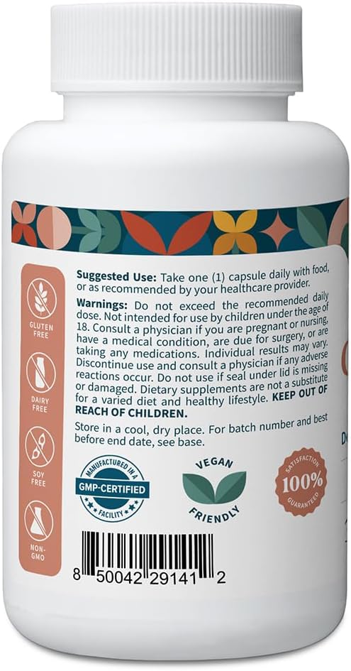 Pattern Wellness Glutathione Supplement - Active Reduced Glutathione Formula with Added Vitamin C - Cell Antioxidant + Immune Health Support - 30 Vegan Capsules