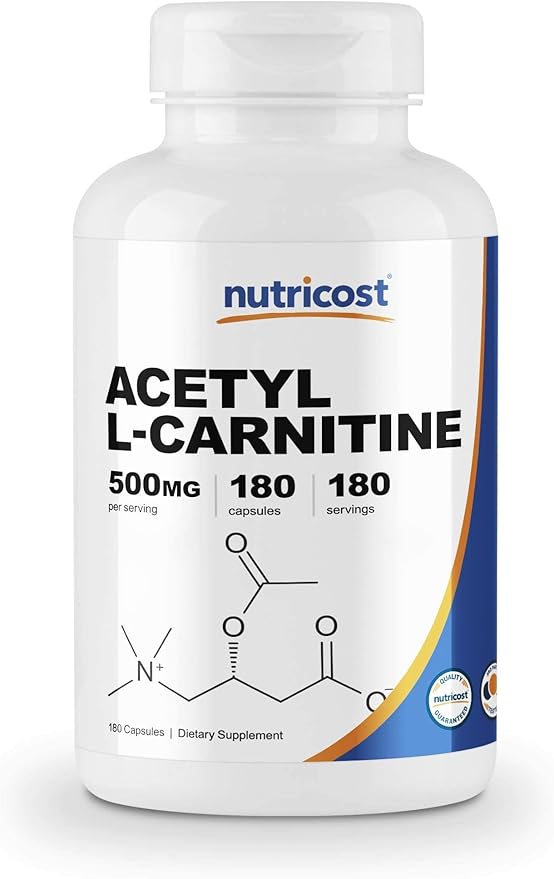 Nutricost Alpha Lipoic Acid 600mg 240 Caps &amp Acetyl L-Carnitine 500mg 180 Caps