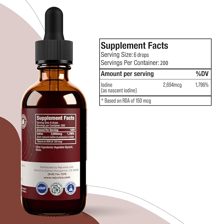 Active Iodine - Nascent Iodine Drops - Liquid Delivery for Better Absorption - Supports Healthy Energy Levels and Vitality (3)