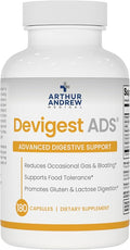 Arthur Andrew Medical - Devigest ADS Advanced Digestive Support Relief for Lactose Intolerance and Casein Sensitivities Vegan Non-GMO 180 Capsules