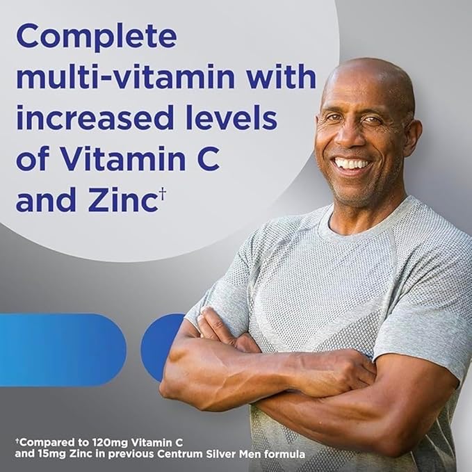 Silver Men 50+ Multivitamin Better Guide Vitamins Supplements 275 Count (Pack of 1)