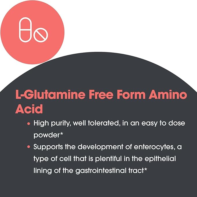 Allergy Research Group L-Glutamine Powder - Gut Health for Men &amp Women Free Form Amino Acid Pure 4.7g Supplement - 7.1 Ounce