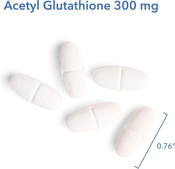 Allergy Research Group Acetyl-Glutathione - S-Acetyl-L-Glutathione Well Absorbed Oral Immune Support 300 mg Supplement - 60 Count