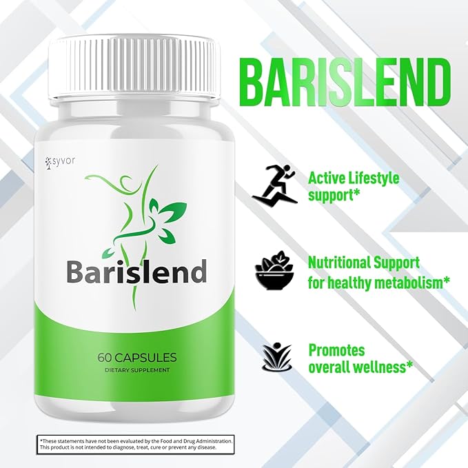 (3 Pack) Barislend Capsules Official Barislend Pink Salt Pills with All Natural Ingredients Bari-Slend Advanced Formula Vitamin Pills for Health and Wellness Support for Men and Women (180 Capsules)