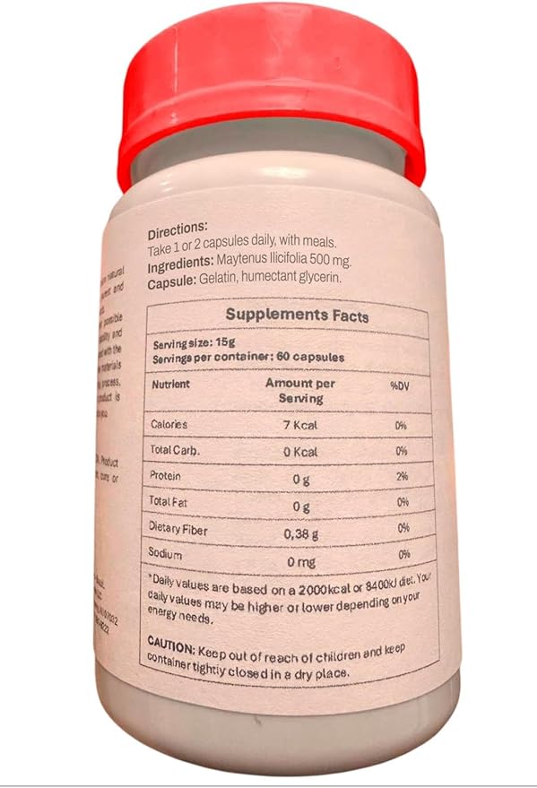 Espinheira Santa 500 MG 120 Capsules (Maytenus icifolia)