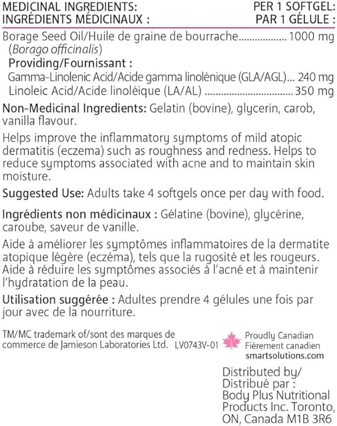 SMART SOLUTIONS Gla Borage Oil 90 CT