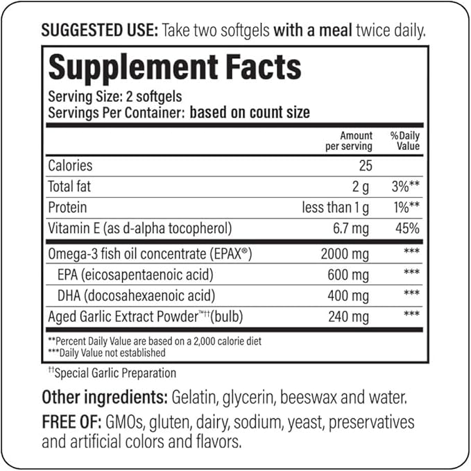 Kyolic Aged Garlic Extract Formula 150 Cholesterol &amp Circulation Health* 180 softgels