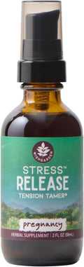 WishGarden Herbs Stress Release for Pregnancy - Natural Herbal Stress Relief Supplement with Lemon Balm &amp Chamomile Adrenal Support for Pregnancy and Postpartum Promotes Relaxation and Calm 2oz