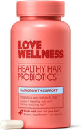 Love Wellness Healthy Hair Probiotics | Support Hair Growth with Biotin and Vitamin B12 &amp B6 | Supplement for Healthy Scalp &amp Thicker Fuller Looking Hair | Safe &amp Effective | 30 Capsules