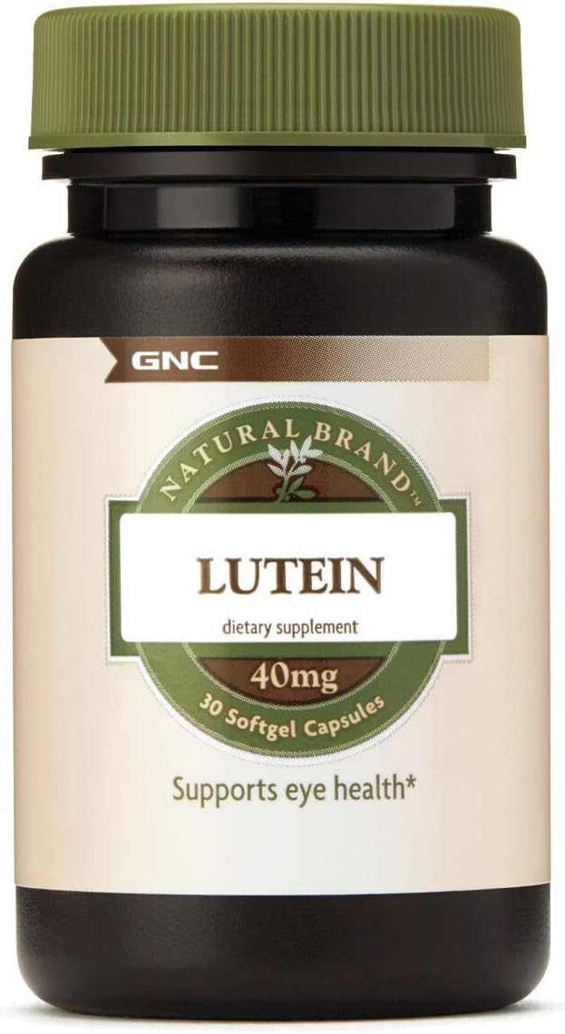 GNC Natural Brand Lutein 40mg Supports Eye Health 30 Softgels