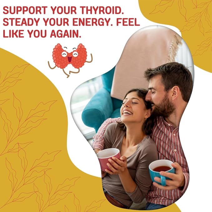 Thyroid Hero – Herbal Tea for Thyroid Function &amp Balance Support | 8 Functional Herbs | Caffeine-Free | 35 Tea Bags Included*