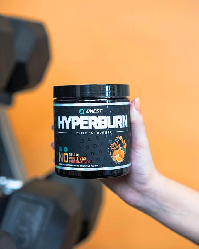 ONEST Hyperburn Fat Burner Powder – 153g (30 Servings) Enhanced Energy Boost &amp Performance Support Supplement Metabolism Booster &amp Sports Nutrition Powder for Men and Women