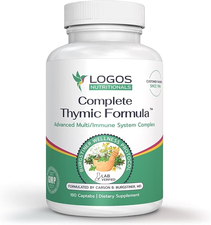Complete Thymic Formula™ Comprehensive Multivitamin &amp Multimineral with Thymus Glandular Extracts (180 Count (Pack of 1)