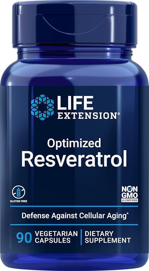 Life Extension Optimized Resveratrol 90 Vegetarian Capsules