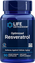 Life Extension Optimized Resveratrol 90 Vegetarian Capsules