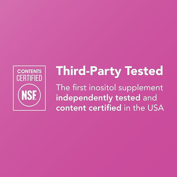 Theralogix Ovasitol Inositol Powder Packets - 90-Day Supply - Myo-Inositol &amp D-Chiro Inositol for Hormone Balance &amp Ovarian Function Support* - NSF Certified - 180 Packets