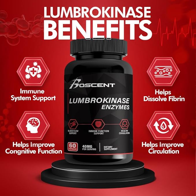 HMB &amp Lumbrokinase Muscle &amp Digestive Enzyme Combo