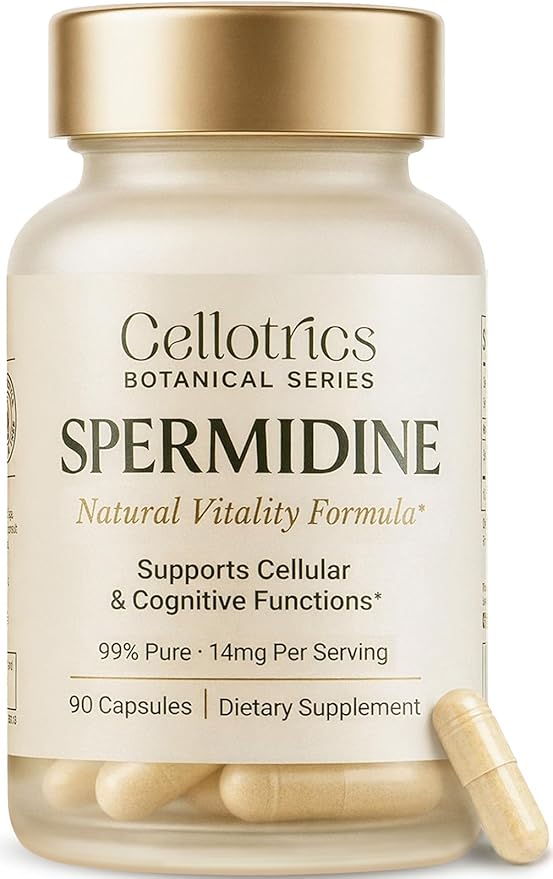 Spermidine Supplements - 1260mg | Ultra-Pure 99% Spermidine Made in USA &amp USA 3rd-Party Tested |100x More Potent Spermidine Supplements for Women &amp Men Longevity Support