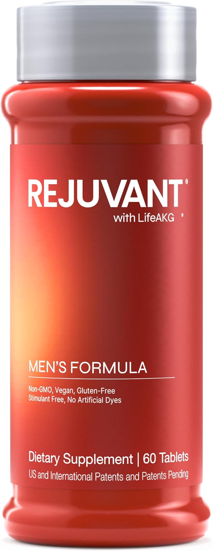 Rejuvant AKG Longevity Supplement 1000MG Ultra 98% Pure (Calcium Alpha-Ketoglutarate) New Formula Coated Tablets Patented Vitamin Rich Controlled Release Formula (60 Count (Pack of 1))