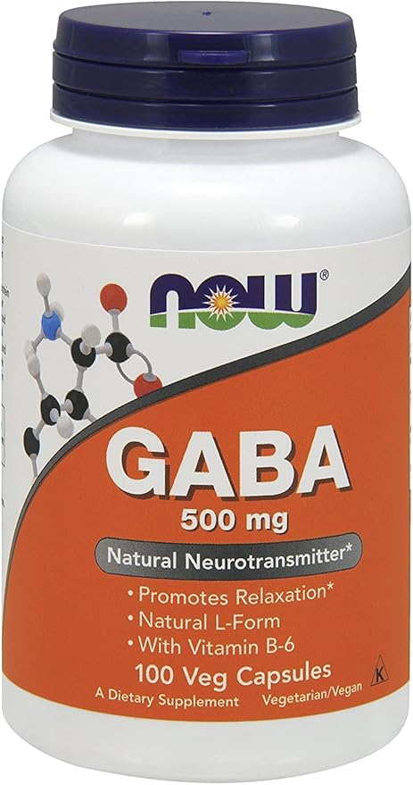 NOW Gaba 500mg100 Count (Pack of 2)