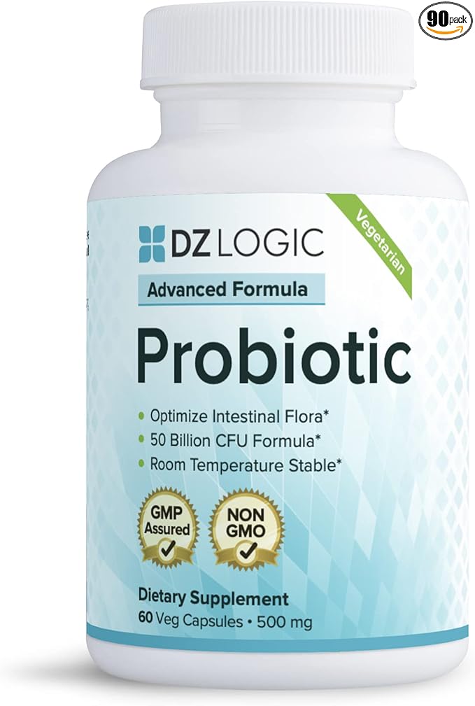Dr. Dzugan's Advanced Probiotic Formula :: GMP Certified Vegetarian :: 500mg 90 Veg. Caps :: Optimize intestinal Flora