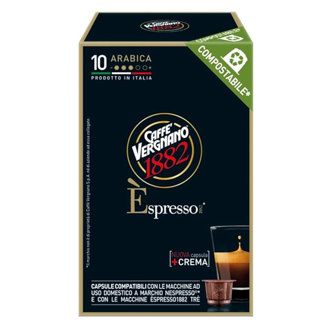 Caffè Vergnano Arabica Capsules Compatible with Original Line Machines by Nespresso - 10 capsules