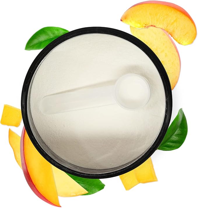 Biochem BCAA Powder Peach Mango 5g – 30 Servings | Vegan Gluten Free Keto Instantized 2:1:1 BCAA Supplement for Muscle Recovery Protein Synthesis &amp Hydration | Electrolyte Amino Acid Powder