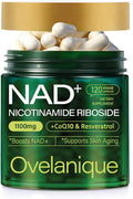 NAD Supplement with Nicotinamide Riboside &amp Resveratrol |NMNH Supplement Alternative| NAD+ Complex with Quercetin Phytosome &amp CoQ10 | Liposomal Delivery120 Capsules(Packaging May Vary)