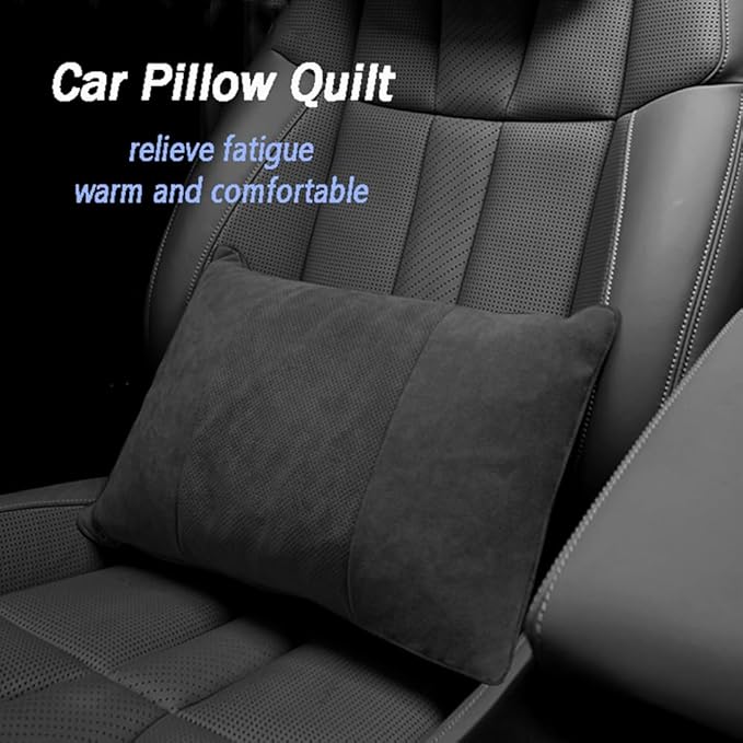 Car Lumbar Support Blanket for Mercedes Benz/AMG CLA Sedan C118 C117 CLA 35/CLA 45 45S /CLA200/CLA220d/CLA250/CLA250e/CLA260 Premium Soft 3 in 1 Waist Support Throw Pillow BlanketE