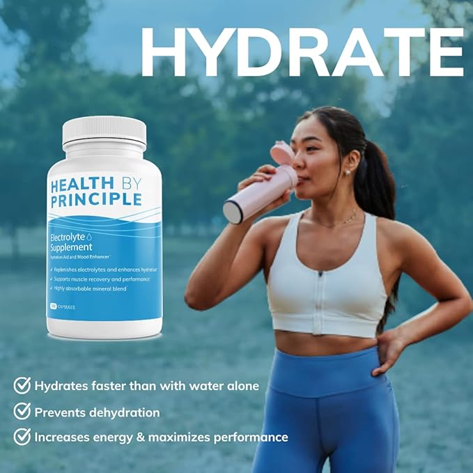 Electrolyte Capsules – Sodium &amp Potassium Hydration Supplement – No Sugar No Sweeteners No Flavoring No Iodine – 100 Vegan Capsules