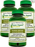 Green Organic Supplements Thyroid &amp Hypothyroidism (Pack of 3)