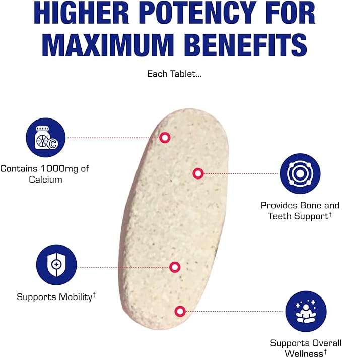 Clinical Calcium Complex Bone Supplement - Restorative Calcium Magnesium Zinc D3 Supplement for Bone Health Strength &amp Density Support with Antioxidant Bioflavonoids - High Absorption - 15 Serving