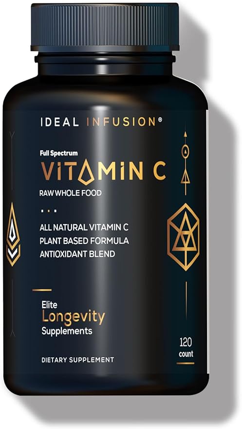 Whole Food Vitamin C Supplement 675mg – Plant Based Vitamin C Complex from Organic Oranges Acerola Cherry &amp Natural Fruit Cofactors – Immune &amp Antioxidant Support – Vegan Non-GMO – 120 capsu