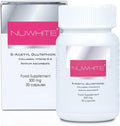 Nu White S-Acetyl Glutathione 30 Capsules – New Improved Formula for Radiant Even-Toned Skin | Premium Supplement for Daily Wellness &amp Glow