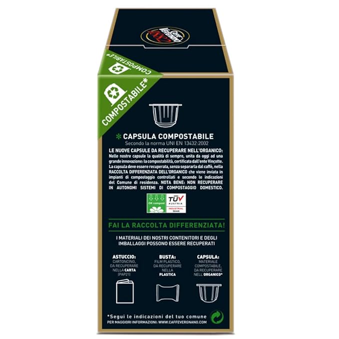 Caffè Vergnano Arabica Capsules Compatible with Original Line Machines by Nespresso - 10 capsules