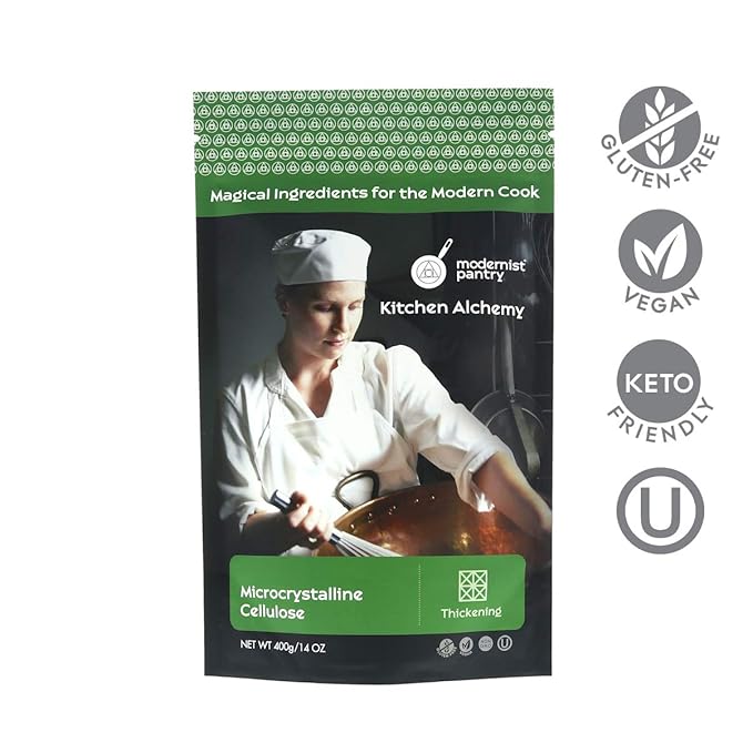 Pure Microcrystalline Cellulose (MCC) Powder ⊘ Non-GMO Gluten-Free Vegan OU Kosher Certified - 400g/14oz